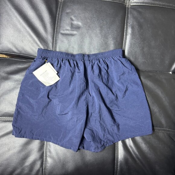 NWT Speedo Men's Swim Trunk Shorts Blue Mesh Lined Logo Drawstring Size XL - Picture 2 of 16